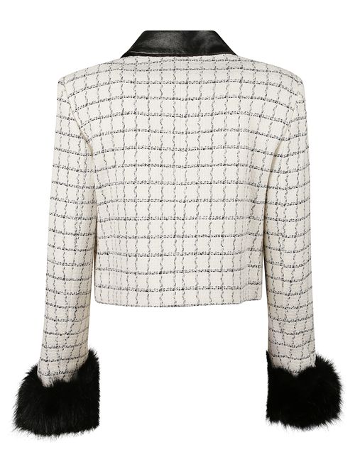 Giacca a quadri con polsini SELF PORTRAIT | AW25063JCREAM